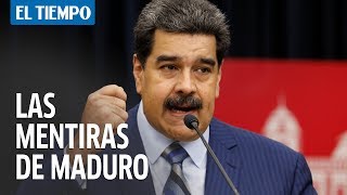 Las mentiras y el eructo de Nicolás Maduro en su discurso  EL TIEMPO [upl. by Rramahs592]