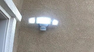 Motion Sensor Floodlight Install [upl. by Cudlip]