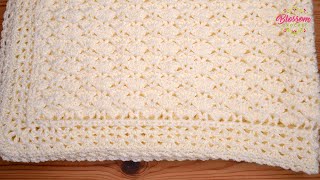 Crochet  Simple Fan Stitch Complete vintage inspired project [upl. by Riaj971]