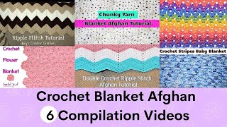 Crochet Blankets and Afghans Tutorials  StepbyStep Guide [upl. by Hickey]