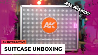 Unboxing the 800 AK Interactive Briefcase 236 3rd Gen Acrylic Paints [upl. by Lokin]