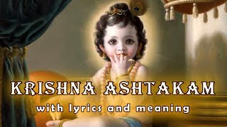 Krishna Ashtakam कृष्णाष्टकम् with lyrics and meaning [upl. by Uolyram723]