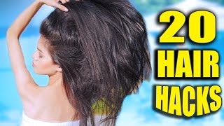 20 HAIR HACKS Every Girl Should Know 💋 [upl. by Haidebez616]