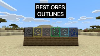 BEST TEXTURE PACK OUTLINES ORES NEW [upl. by Nevi724]