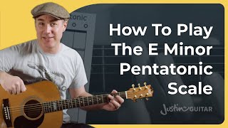 SUPER EASY Scale for Beginners  E Minor Pentatonic Scale [upl. by Sidoon]