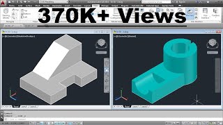 AutoCAD 3D Basics Training Exercises  1 of 3 [upl. by Yellhsa]