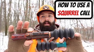 HOW TO USE A SQUIRREL CALL  Squirrel Hunting Tips [upl. by Sidonius]