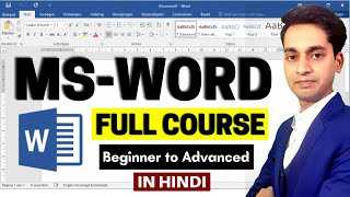 Word Tutorial For Beginners  Full Course in Hindi  Microsoft Word Complete Tutorial  2022 [upl. by Fallon]