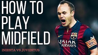 How To Play Center Midfielder In Football  Andres Iniesta Analysis VS Juventus [upl. by Auhsaj]