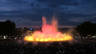 The Magic Fountain of Montjuic Barcelona Freddie Mercury [upl. by Halland]