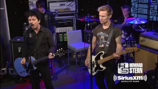 Green Day quotHolidayquot Live on the Howard Stern Show [upl. by Namolos]