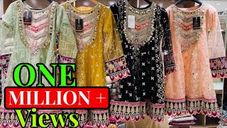 IDEAL BOUTIQUE Exquisite Pakistani PartyWear and Mehndi Dresses Chiffon Maxi Gowns [upl. by Einnig105]