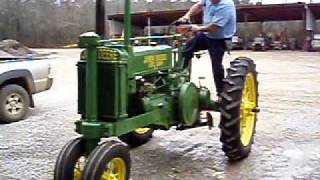 1936 unstyled John Deere A Tractor  SOLD 1222 5500 [upl. by Eilrahc940]