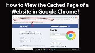 How to View the Cached Page of a Website in Google Chrome [upl. by Itnahs561]