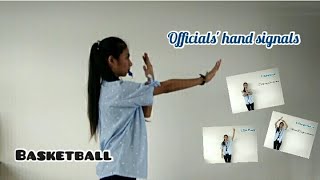 Basketball Officials Hand Signals How To Officiate Basketball [upl. by Skiba]