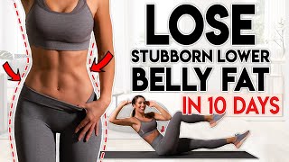 LOSE BELLY FAT in 10 Days lower belly  8 minute Home Workout [upl. by Maxama]