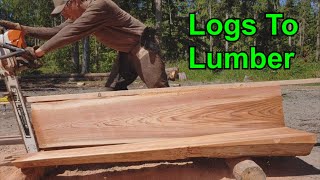 Logs To Lumber WTimber Tuff Sawmill Jig [upl. by Shelbi945]