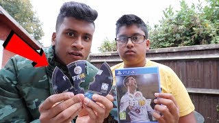 BROKE My Angry Little Brothers Fifa 18 PS4 GAME PRANK THROWS TEMPER TANTRUM [upl. by Neelyak884]