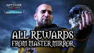 The Witcher 3 Wild Hunt  Hearts of Stone  All rewards from Master Mirror [upl. by Moriyama]