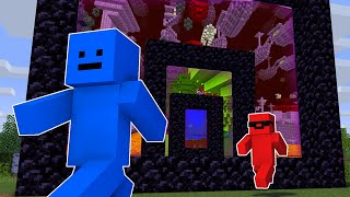 Minecraft Manhunt But Theres Infinite Dimensions [upl. by Egoreg]