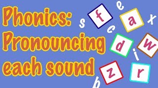 English Letter Pronunciation  Phonics [upl. by Melany436]