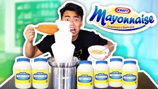 Mayonnaise Fondue Experiment GROSS ALERT [upl. by Butte891]