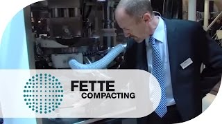 INTERPACK 2011 Tablet Press FE55  Fette Compacting [upl. by Acissehc]