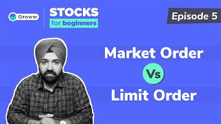 Market Order Vs Limit Order  Stocks for Beginners [upl. by Berwick]