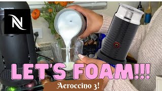 How To Foam Milk With Aeroccino 3 Make Coffee With Foam Tips amp Tricks  Easy Foamed Latte Recipe [upl. by Enriqueta]