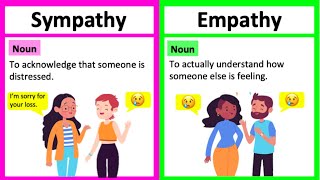 SYMPATHY vs EMPATHY 🤔  Whats the difference  Learn with examples [upl. by Joris]