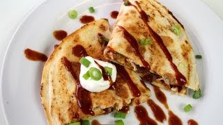 Easy BBQ Chicken Quesadilla Recipe [upl. by Obara]