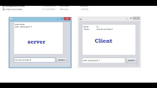 chat application using java sockets with GUI [upl. by Gabbert626]