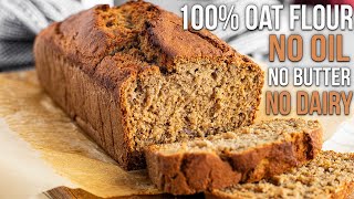 Healthy Banana Bread OAT FLOUR [upl. by Arhaz848]