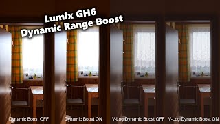 Panasonic Lumix GH6 Dynamic Range Boost Comparison incl VLog [upl. by Ciel]