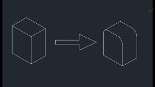 FILLET IN AUTOCAD ISOMETRIC [upl. by Trilbi823]