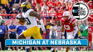 Michigan at Nebraska  Sept 30 2023  B1G Football in 60 [upl. by Archle]