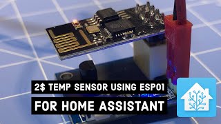 2 Temp sensor using ESP01 for Home Assistant [upl. by Osborne660]