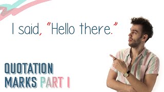 QUOTATION MARKS PART 1  English Lesson [upl. by Ednyl]