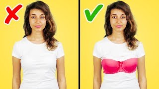 32 CRAZY YET BRILLIANT CLOTHING HACKS FOR GIRLS [upl. by Nwadal]