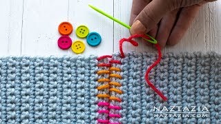 SEWING with CROCHET  TIPS on How to Sew Crochet Together [upl. by Atinele628]