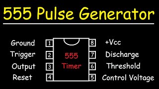 555 Timer IC  Low Frequency Pulse Generator Circuit [upl. by Aldwon]