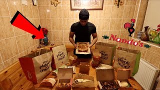 ENTIRE NANDOS MENU IN 10 MINUTES CHALLENGE EXTREME [upl. by Studley26]