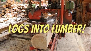 Sawing Logs Into Lumber [upl. by Siseneg]