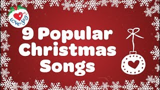 Top 9 Christmas Songs and Carols with Lyrics [upl. by Jew]