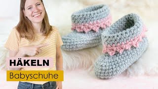 Babyschuhe häkeln [upl. by Ruyam]