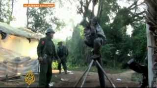 Myanmar continues to strike Kachin stronghold [upl. by Meaghan]