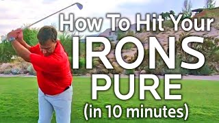 HOW TO HIT YOUR IRONS PURE WITH THIS SIMPLE DRILL [upl. by Alleyn]