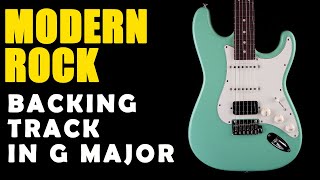 Modern Rock Backing Track in G Major  Easy Jam Tracks [upl. by Peggy63]