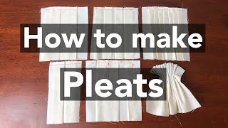 How to make Pleats tutorial [upl. by Icram]