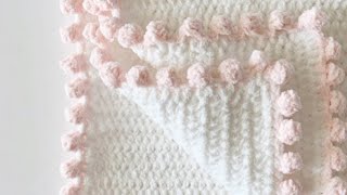 Crochet Blanket Dot Border [upl. by Kenyon]